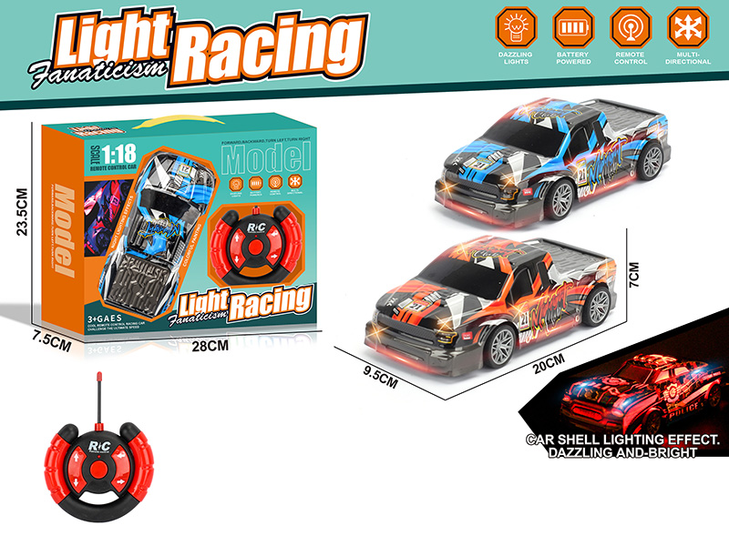 1:18 4CH R/C Racing Car(Not Included Batteries)