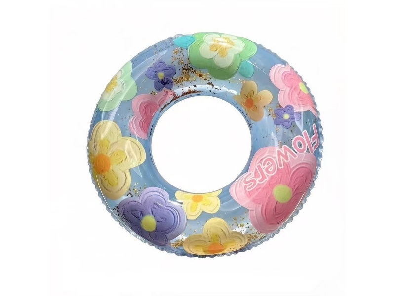 80Cm Sequined Flowers Blue And Pink