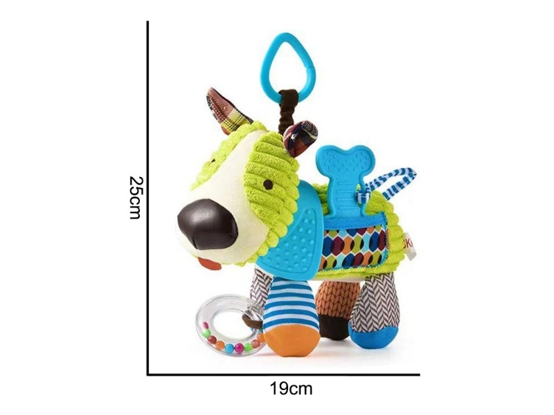 Plush Big Green Dog, Large Pendant, Baby Comfort Plush Animal Toy