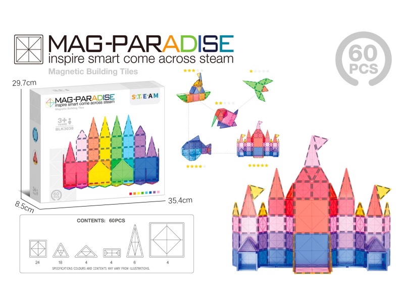 Magnetic Sheet Set Of 60 Pieces