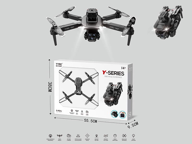2.4G R/C Optical Flow Localization, Dual WiFi Cameras, Aerial Photography Drone