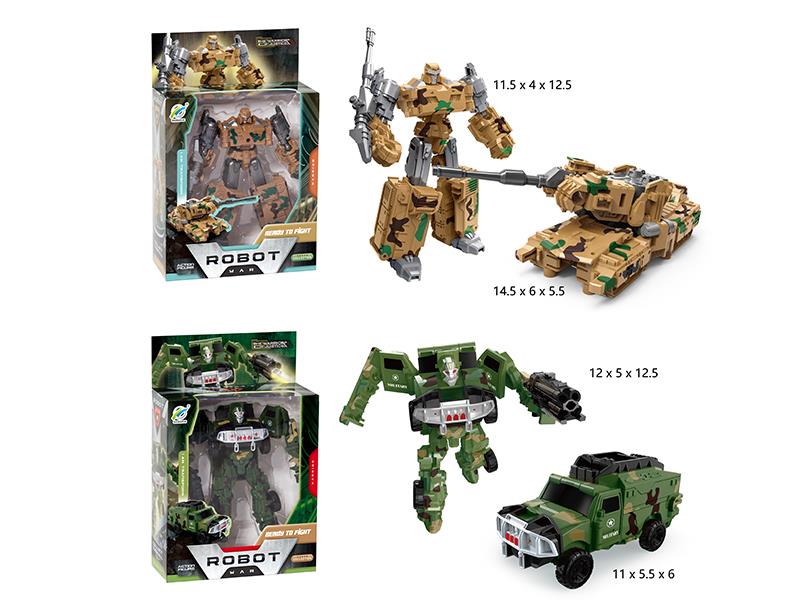 Military Truck Transformation Mecha Warrior Toy