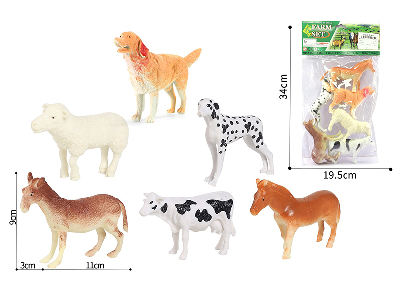6PCS Pasture Animal Set