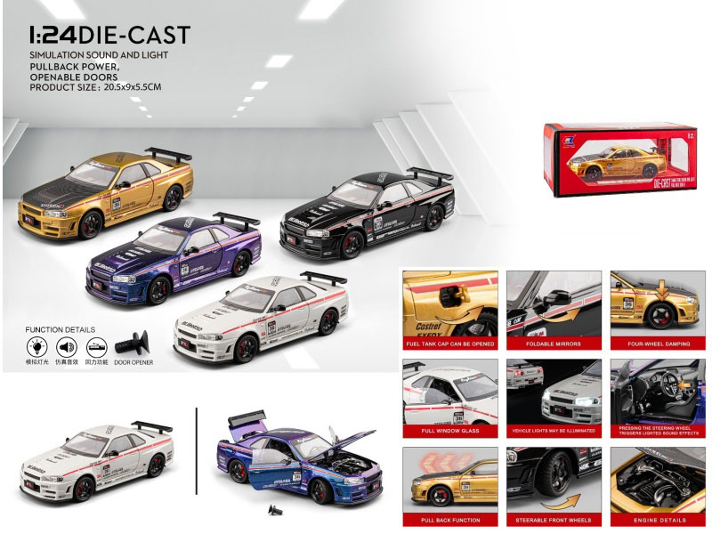 1:24 Nissan Gtr-R34