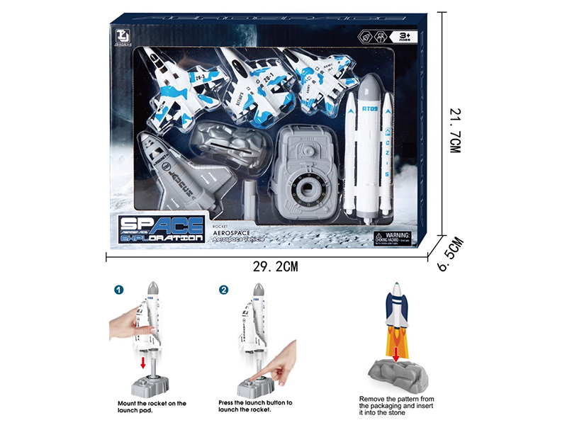 Ejection Rocket Space Fighter Rocket Launching Pad Set
