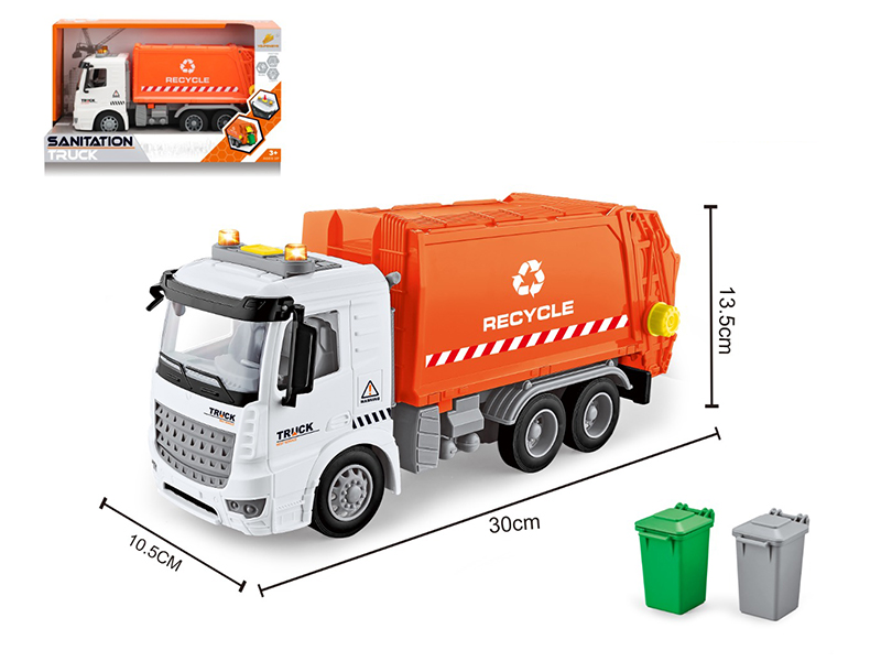 Friction Sanitation Truck With Lights And Music