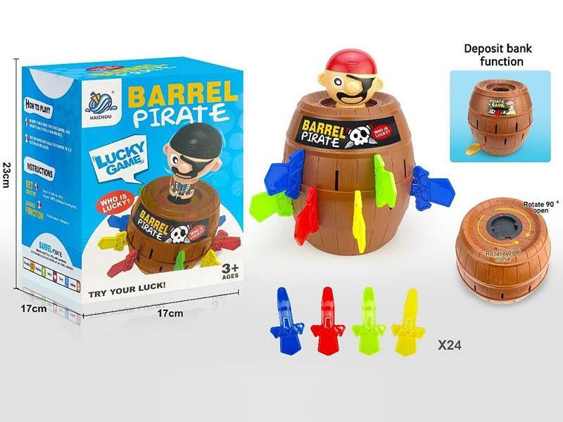 Extra Large Size Pirates Barrels With Saving Pot