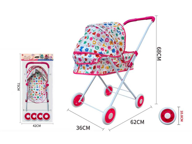 Thick Cloth Iron Baby Stroller Toy