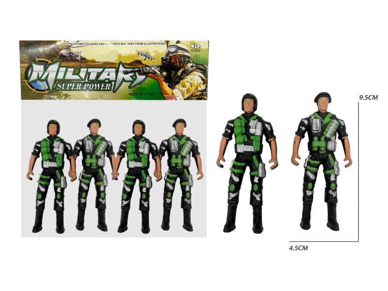 4 Soldiers (Black)