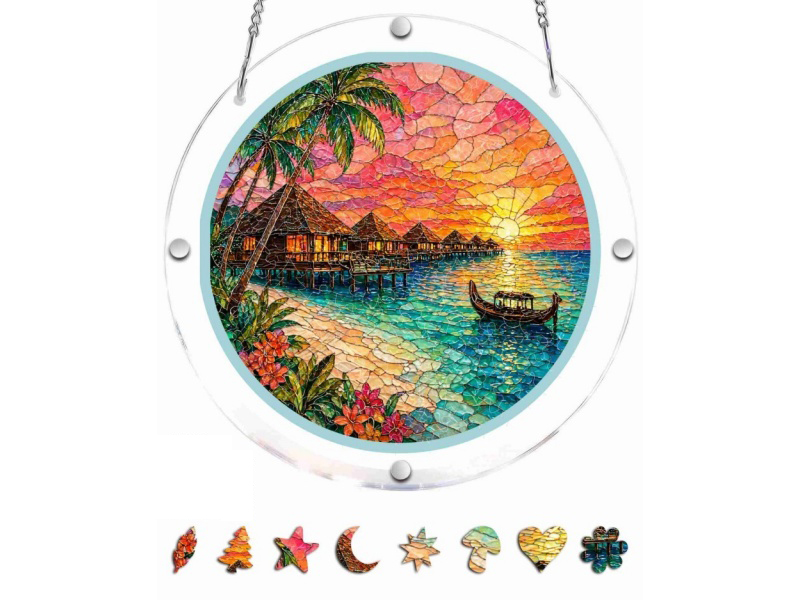 8.2-Inch Acrylic Jigsaw Puzzle