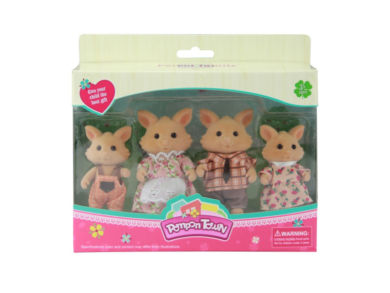 Four Red Cats Set (12Pcs)