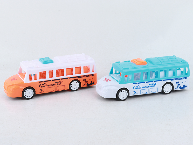 Friction Tour Bus Toy 1pcs