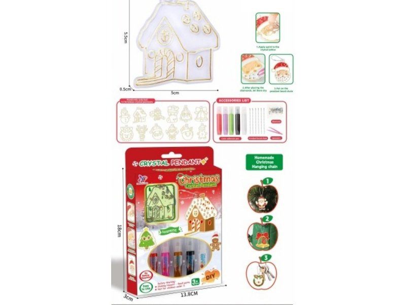 Diy Christmas Glue Painting Without Baking
