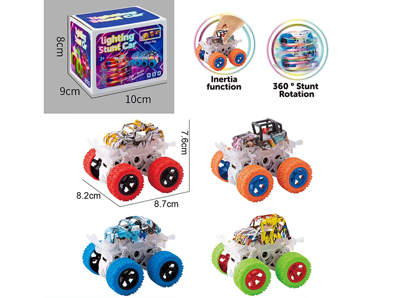 Dual Friction Stunt Graffiti Off-Road Vehicle With Lights 1pcs