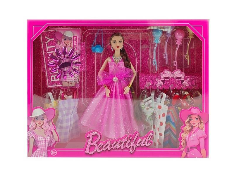 11.5-Inch Solid 9-Joint Wedding Dress Doll With Balloon Vacuum-Formed Sun Accessories And Hanging Skirt Accessories