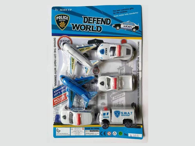 Slide Aircraft+Slide Police Car