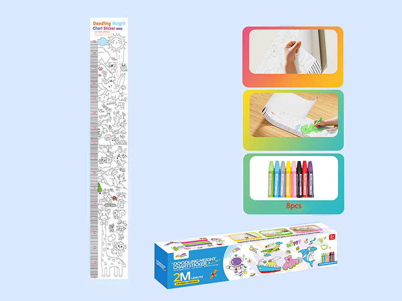 DIY Painting Height Chart Stickers(Animals)