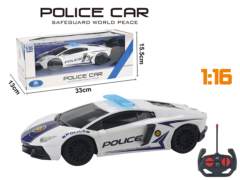 1:16 Lamborghini 4 Channel Remote Control Police Car