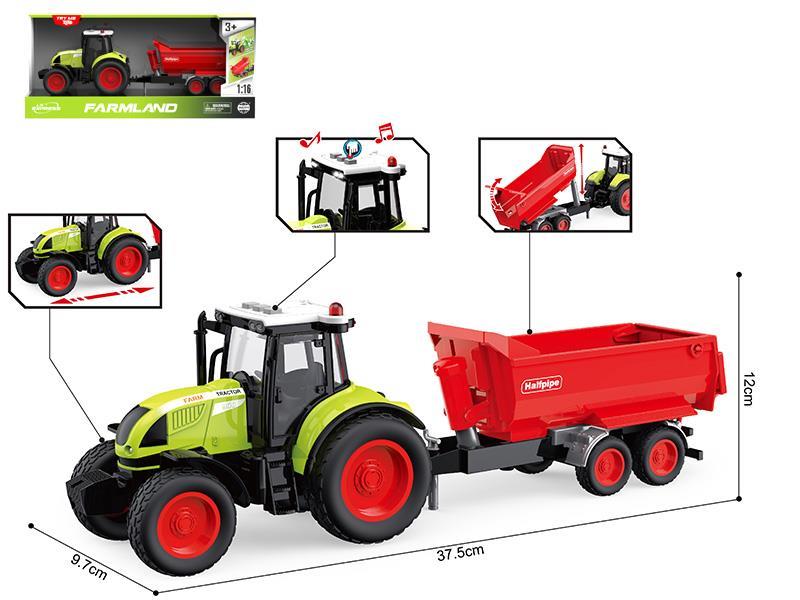 1:16 Friction Farmer dump trailer(Sound And Light)