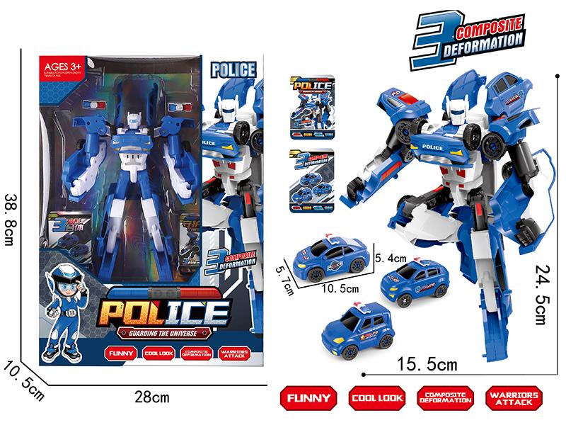 Transformation Police Car Robot 3 In 1