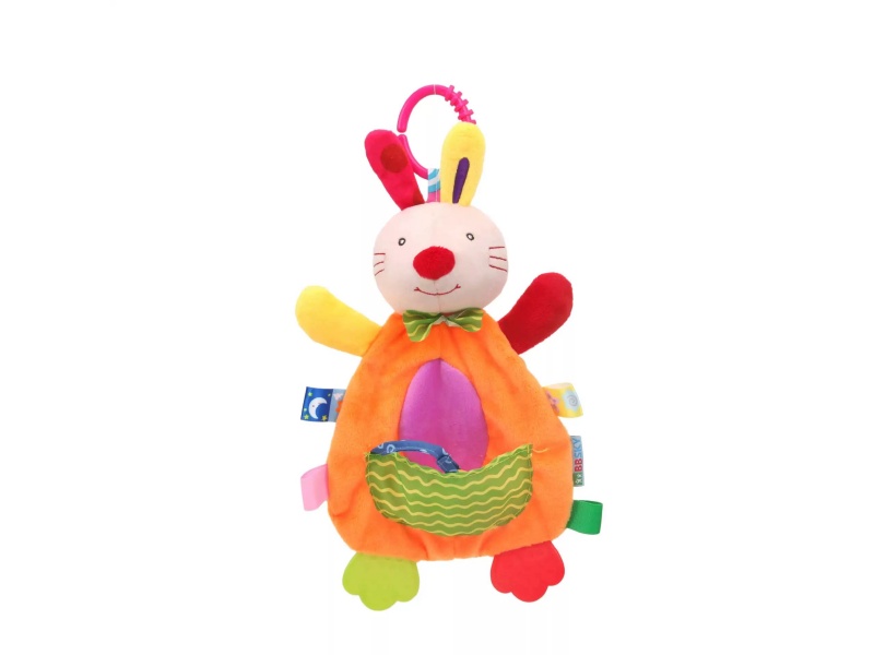 Rabbit Bell Teething Baby Comfort Towel
