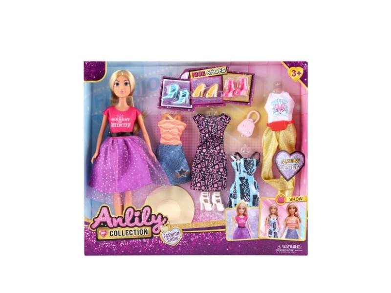 11.5-Inch Solid Doll (Brown Skin Color)