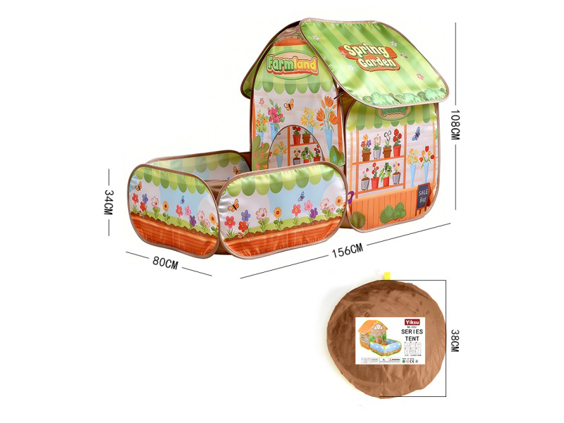 Green Garden Villa - Children's Tent Ball Pool