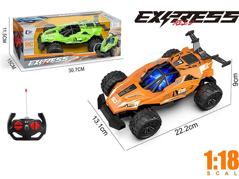 1:18 4CH Remote Control Racing Car With Light