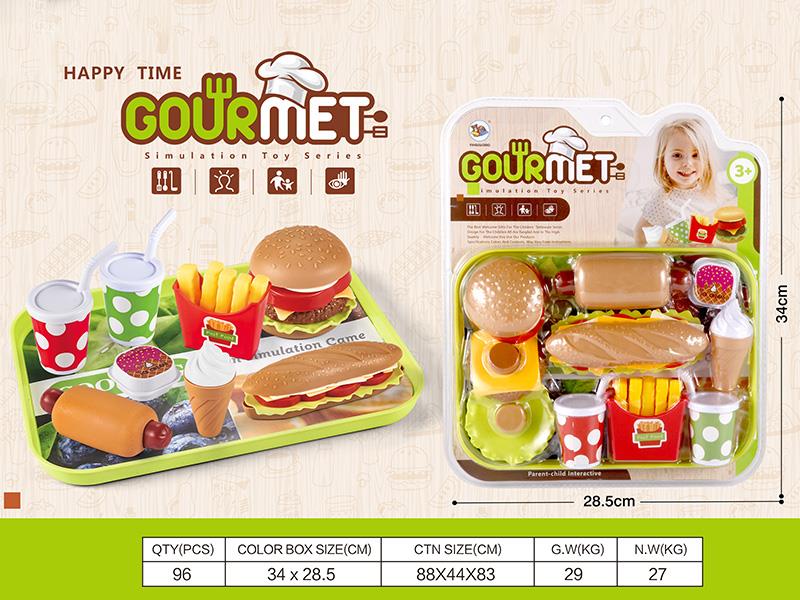 Simulated Hamburger Toy Set