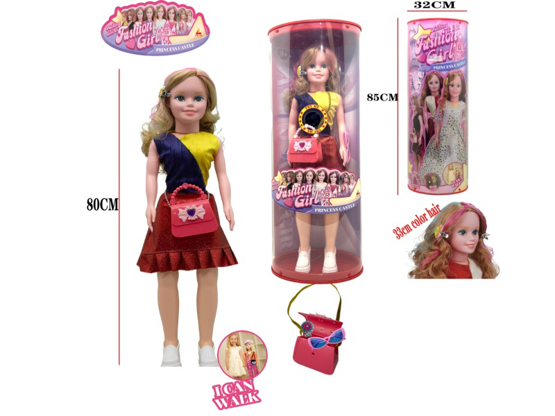 80cm Fashion And Walking Doll With Music(2xAG3 Batteries)