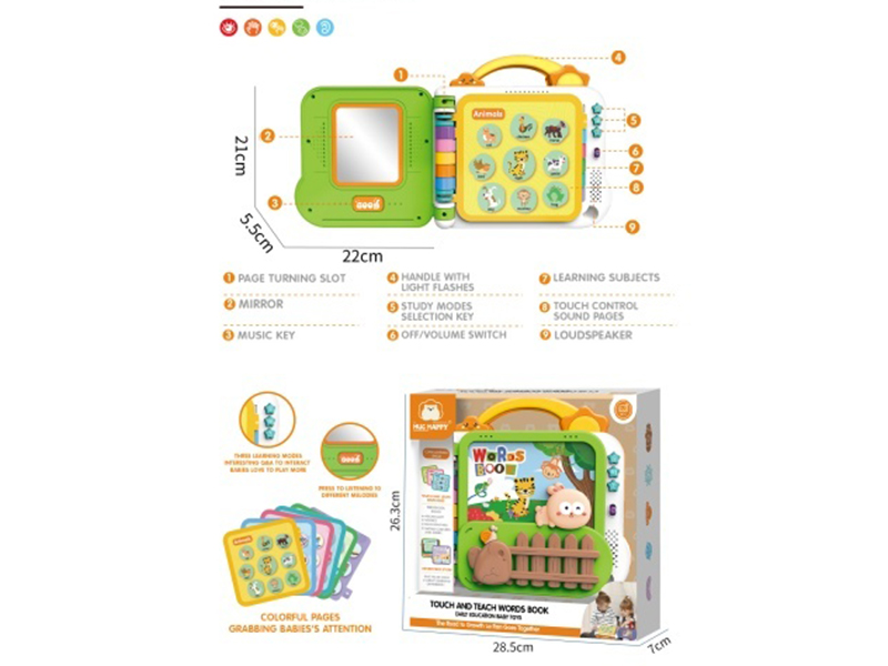 Touch And Teach Words Book