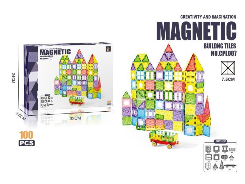7.5CM Diamond-Faced Magnetic Sheet 100 PCS