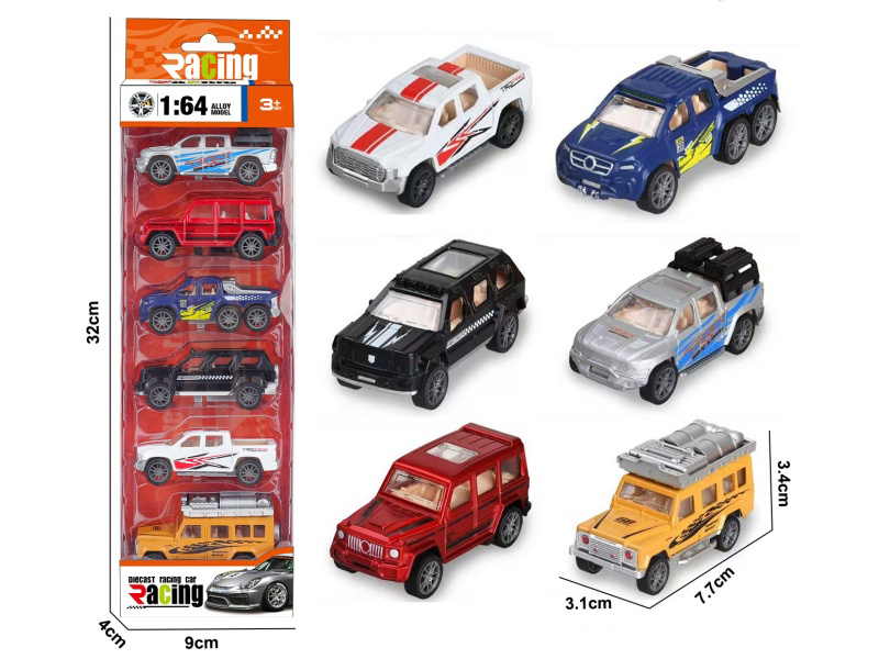 1:64 Slide Alloy Off-Road Vehicles