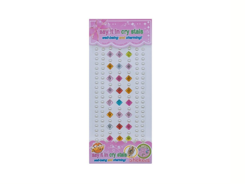 Bracelet Pearl Gems Crystal Stickers