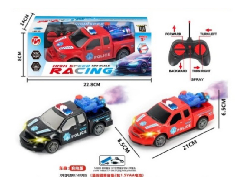5Ch-With Sound Ford Remote Control Police Car