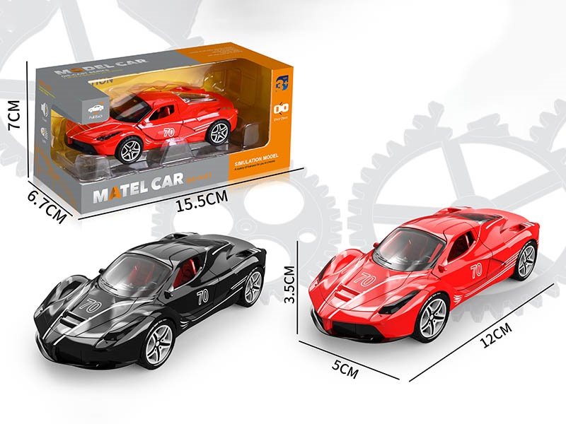1:36 Pull Back Alloy Sports Car(3 Doors Can Open)