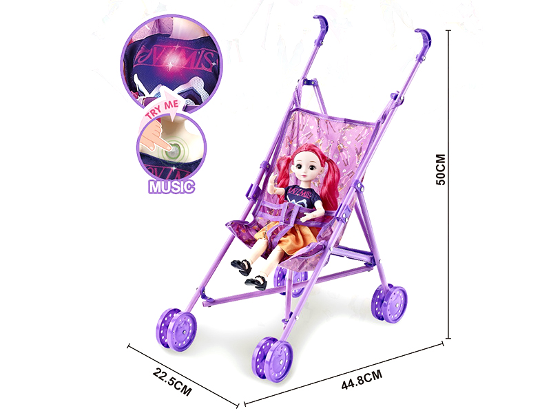 Baby Plastic Stroller + 12