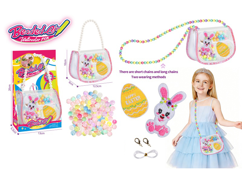 DIY Beads Crossbody Bag 2-In-1 Handmade Easter Theme