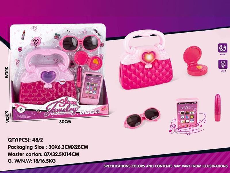 Hand Bag With Lights + Mobile Phone Set