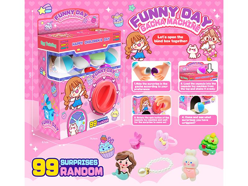Girl Gashapon Machine (12 Round Eggs)