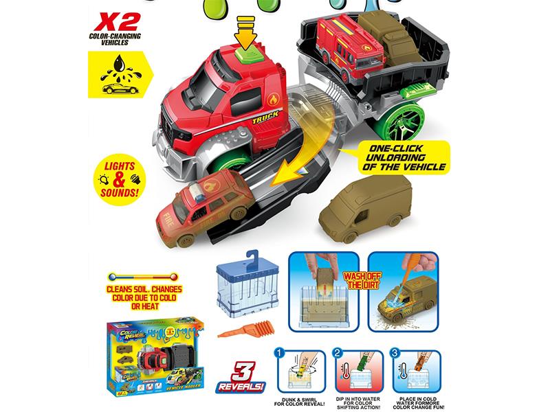 Fire Engine Catapult Truck With Color-Changing Vehicles