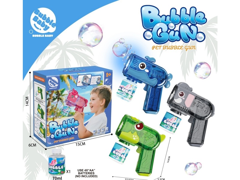 New Transparent Unicorn Bubble Gun