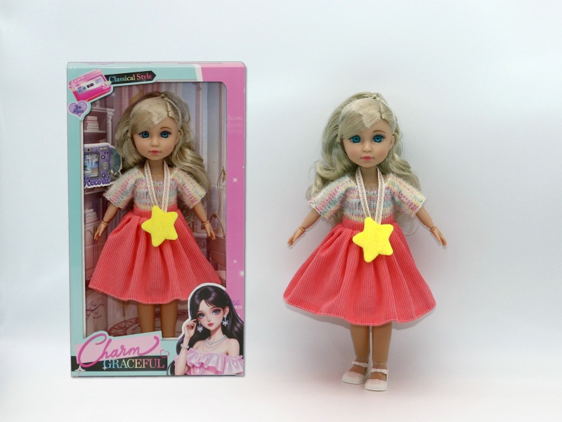 12-Inch 15-Joint Brown Doll