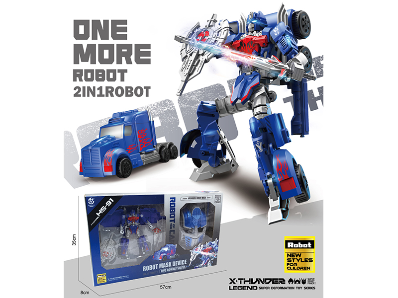 Optimus Prime Transforming Car Robot + Mask