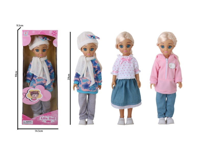 15-Inch Non-Ic Rubber Hand-Blown Body Fashion Girl Three Models