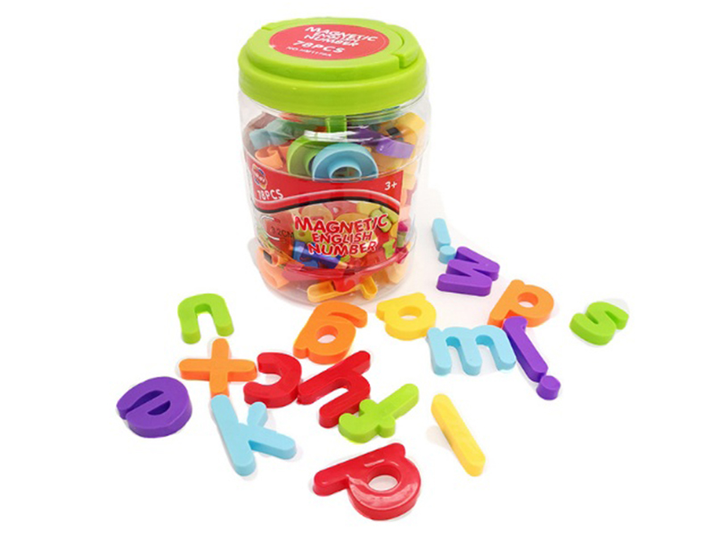 Magnetic Capital Letter 26PCS + Magnetic Small Letter 26PCS + Magnetic Numbers 26PCS