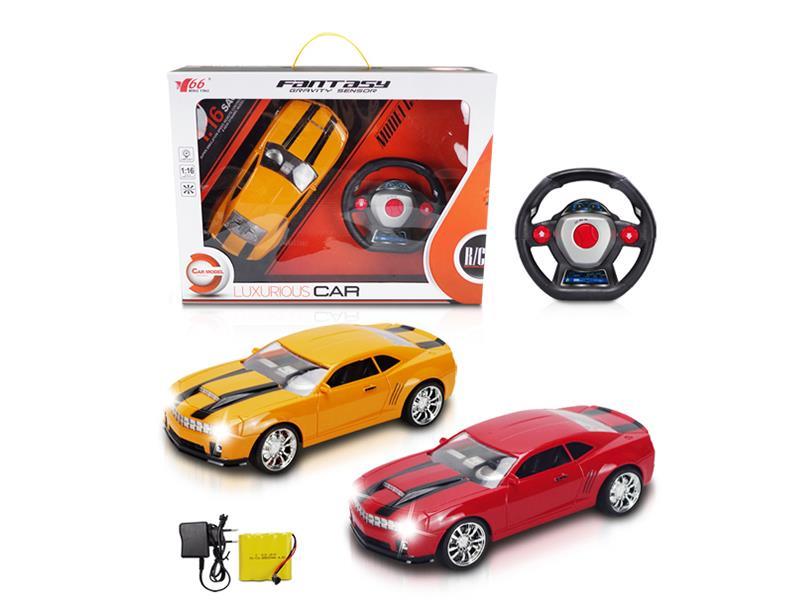 1:16 4CH Remote Control Car With Headlights/Steering Wheel Gravity Sensing