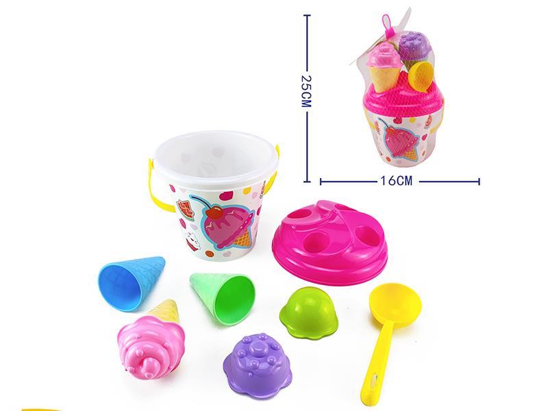 9pcs Ice Cream Sand Bucket Set