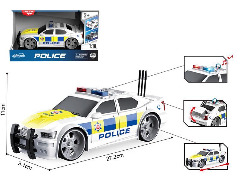 1:16 Friction Police Car(Light & Sound)