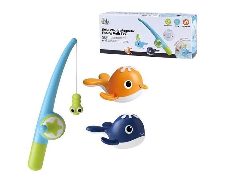 Bath Fishing Toys Fishing Rod +2 Fishs(With Magnetic)